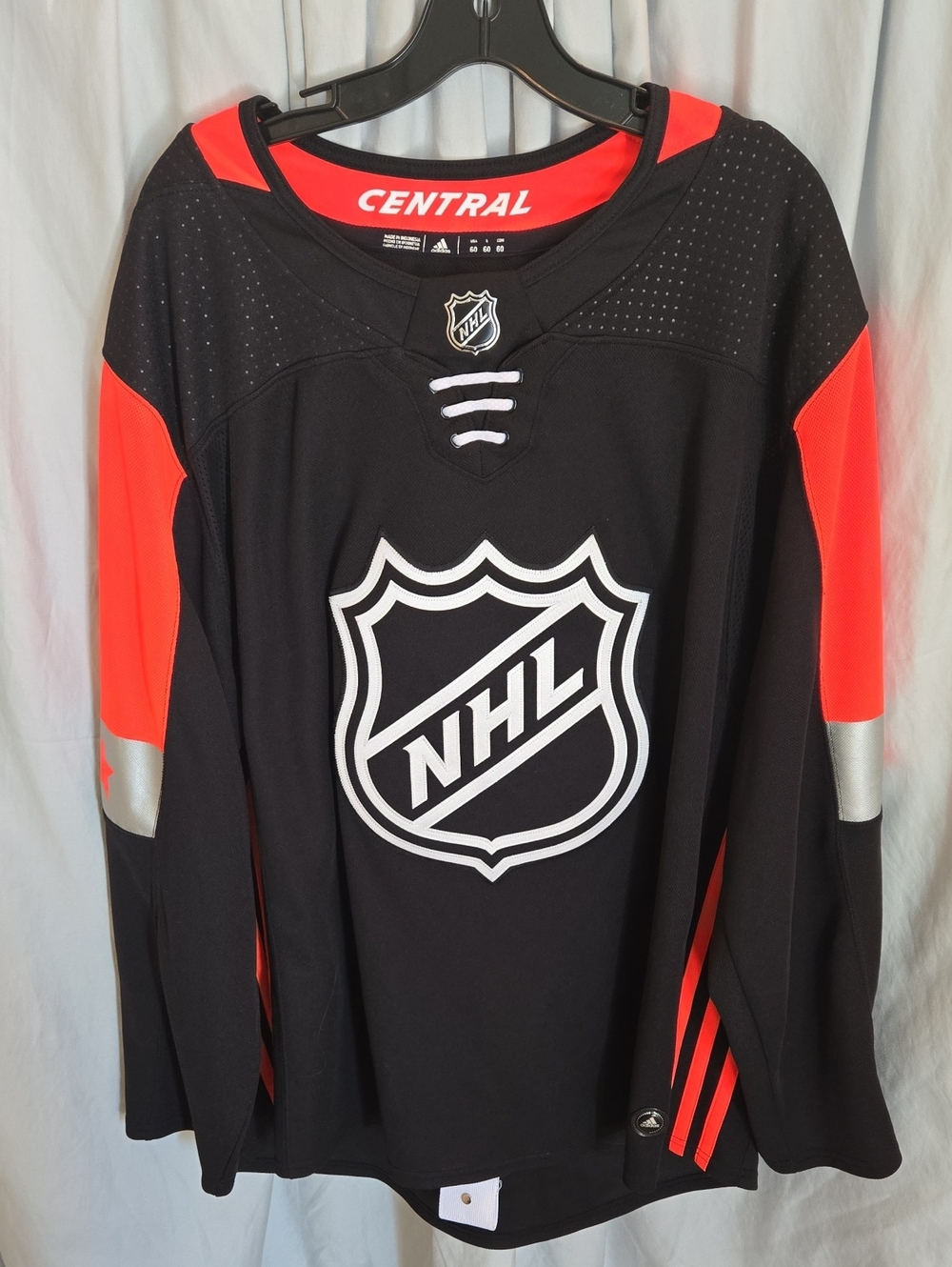 adidas Black and Red NHL Central Men's Hockey Jersey